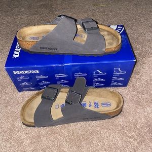 Birkenstock Arizona BS velvet grey Size 6